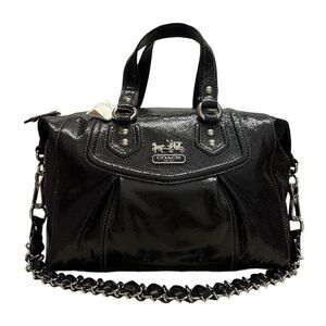 SOLD Coach #14232 Madison Audrey Textured Leather Satchel Sparkle Bag New RARE